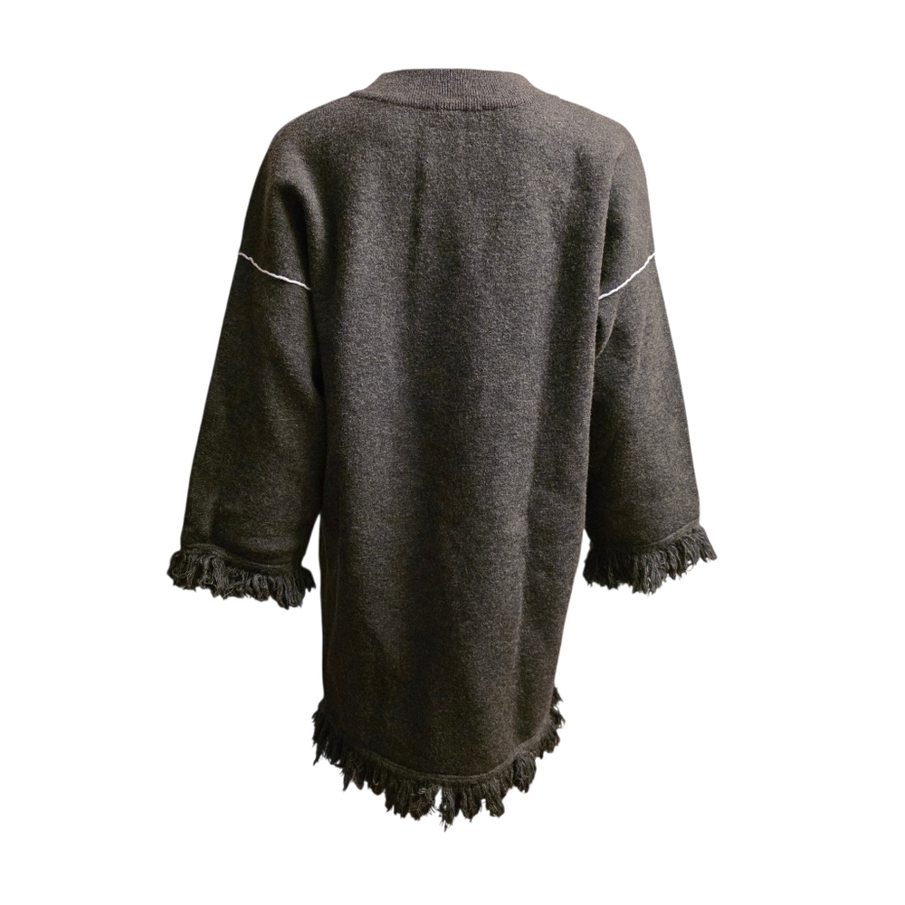 Joh Susie Gray Oversized Tunic Sweater/ Dress Size S - Picture 7 of 12
